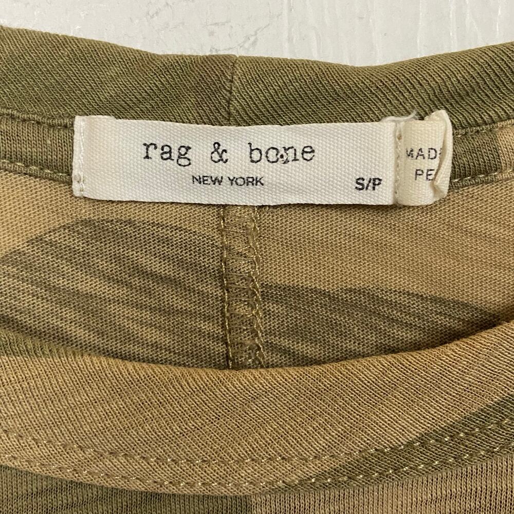 Rag & Bone 100% Pima Cotton Short Sleeve Camo Tee T-shirt Size Small - Picture 5 of 10